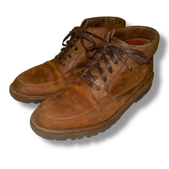 Allen Edmonds Cascade Boots in Brown Leather Suede Made in USA Sz 8 D - Picture 4 of 8